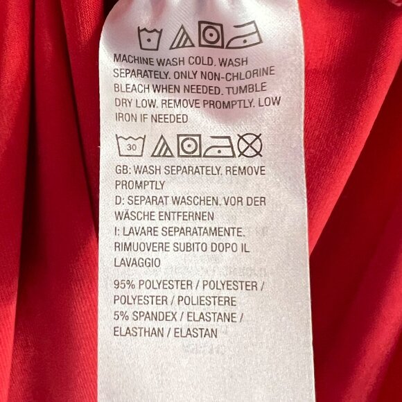 Susan Graver QVC Red Short Sleeve Top US SP Modern Essentials T-Shirt - Picture 4 of 4